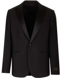Versace - Single-Breasted Tailored Blazer Jackets - Lyst