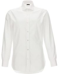 Barba Napoli - Operated Cotton Shirt Shirt, Blouse - Lyst