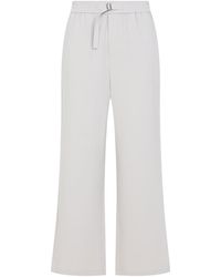 Ami Paris - Straight Elasticated Cotton Pants-Uomo - Lyst