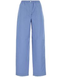 Miu Miu Poplin Pyjama Pant in White | Lyst