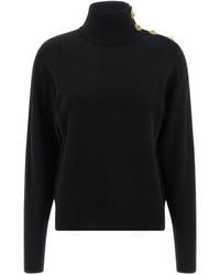 Balmain - Cashmere Wool Sweater Sweaters And Cardigans - Lyst