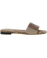 Fendi - Sunshine Sandali Marrone-Donna - Lyst