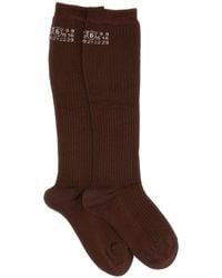 MM6 by Maison Martin Margiela - High Socks.-Donna - Lyst