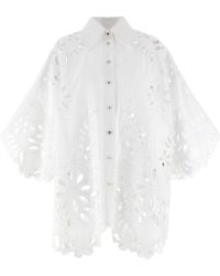 Dolce & Gabbana - Cut-Out Embroidery Shirt Camicie Bianco - Lyst