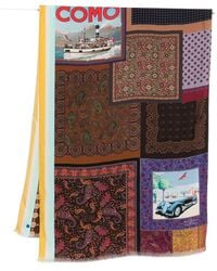 Pierre Louis Mascia - Lago Di Como Silk Printed Scarf - Lyst