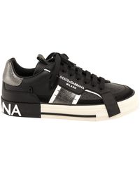 Dolce & Gabbana - Calfskin 2.Zero Custom sneakers with contrasting details - Lyst