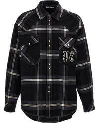 Palm Angels - Monogram Check Casual Jackets, Parka - Lyst