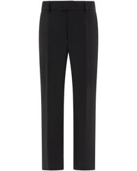 Dolce & Gabbana - Technical Fabric Pants With Metal Dg Logo - Lyst
