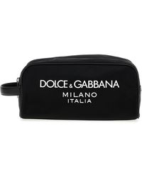 Dolce & Gabbana - Logo Make-up Bag Beauty Black - Lyst