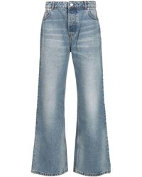 Ami Paris - Wide Leg Denim Jeans - Lyst