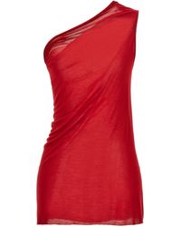 Rick Owens - Athena T Top Rosso - Lyst