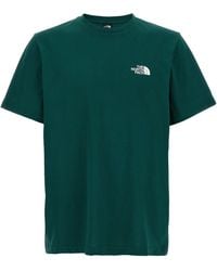 The North Face - Simple Dome T Shirt Verde-Uomo - Lyst