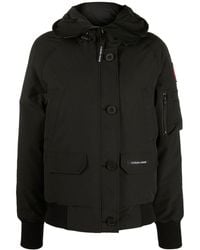 Canada Goose - Cropped Hooded Down Jacket With Flap Pockets - Lyst
