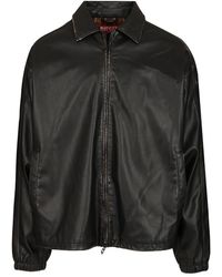 DIESEL - Distressed Technical Fabric Jacket Giacche Nero-Donna - Lyst