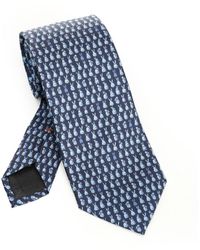 ZEGNA - Silk Tie Ties And Bow Ties Blu-Uomo - Lyst