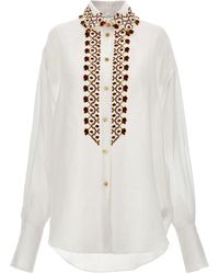 Ermanno Scervino - Embroidery Shirt Camicie Bianco - Lyst