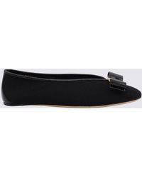 Ferragamo - Flat Shoes Blacks And Greys-Donna - Lyst