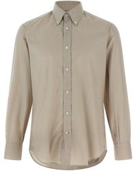 Brunello Cucinelli - Check Shirt Shirt And Blouse - Lyst