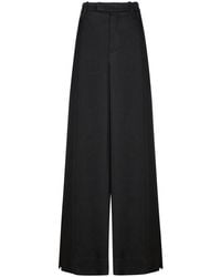 Saint Laurent - Satin Wide-Leg Pant - Lyst