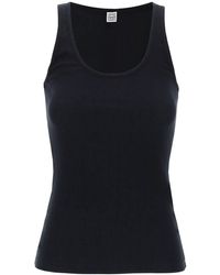 Totême - Toteme Ribbed Sleeveless Top With - Lyst