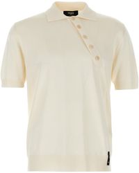 Fendi - Viscose Polo Shirt - Lyst