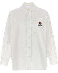 KENZO - Embroidered Logo Shirt Shirt, Blouse - Lyst