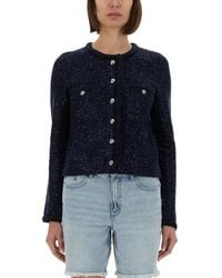 MICHAEL Michael Kors - Metallic Knit Jacket - Lyst