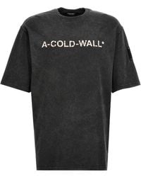 A_COLD_WALL* - 'Onyx Overdye Logo' T-Shirt - Lyst