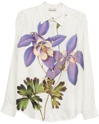 Pierre Louis Mascia - Printed Silk Shirt - Lyst