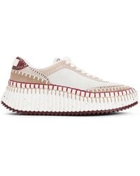 Chloé - And Nama Suede Leather Sneakers-Donna - Lyst