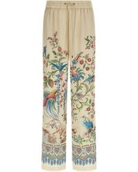 Etro - Flora And Fauna Printed Trousers - Lyst