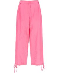 MSGM - Carrot Pantaloni Rosa - Lyst
