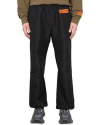 Heron Preston - Pantaloni A Gamba Ampia Con Applicazione - Lyst