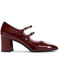 CAREL PARIS - Burgundy Alice Mary Jane Patent Leather Pumps-Donna - Lyst