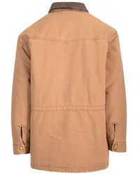 Carhartt Quilted Flannel Lined Duck Active Jacket in Orange Carhartt Quilted Flannel Lined Duck Active Jacket in Orange