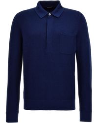 Zegna - Polo Jersey Sweater, Cardigans - Lyst