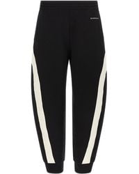 Givenchy - Satin Insert Joggers Pantaloni Bianco/Nero-Uomo - Lyst