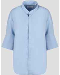 Ami Paris - Mao Collar Oversize Shirt - Lyst