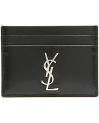 Saint Laurent - Monogramme Portafogli Nero - Lyst