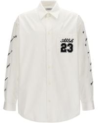 Off-White c/o Virgil Abloh - 23 Logo Heavycoat Shirt, Blouse - Lyst
