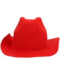 Ruslan Baginskiy - Wide Brim Hat Cappelli Rosso - Lyst