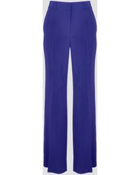 Alberta Ferretti - Viscose Stretch Trousers - Lyst