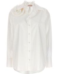 Valentino Garavani - Pink Application Shirt Camicie Bianco - Lyst
