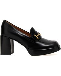 Tod's - Chain Loafers Decollete Nero - Lyst