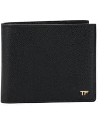 Tom Ford - Small Grain Leather Bifold Wallet - Lyst