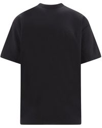 44 Label Group - Padded Cotton T-shirt With Embroidered Logo On The Front - Lyst