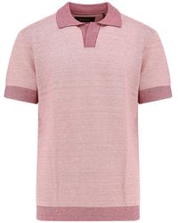 BOSS - Parson Cotton, Linen And Silk Polo Shirt - Lyst