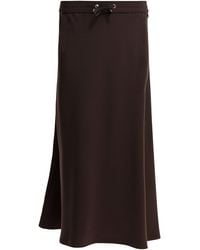 Herno - Matte Satin Midi Skirt - Lyst