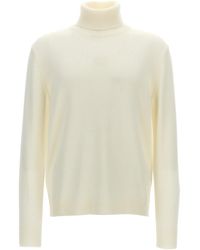 Ballantyne - Wool Turtleneck Sweater Maglioni Bianco - Lyst
