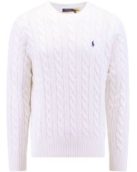 Polo Ralph Lauren - Maglia in cotone con logo iconico - Lyst